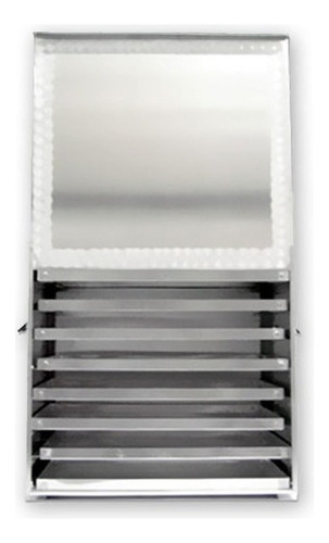 Rack Porta Masas Gastronomico Bandejero 8 Placas Aluminio-