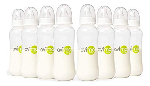 Avima 10 Oz Anti Colic Baby Bottles, Bpa Gratis, Rygvd