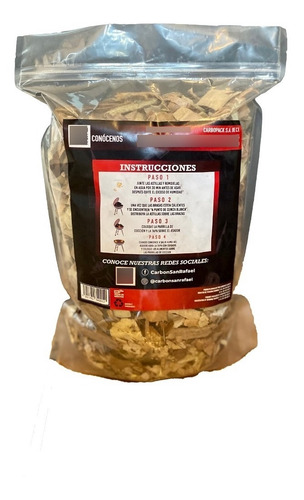 Astillas Ahumadoras De Mezquite 750gr Leña San Rafael
