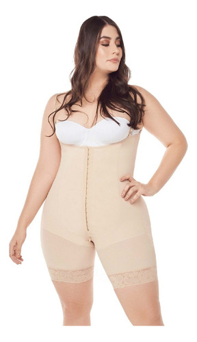 Faja Colombiana Media Pierna Beige Bodyflex - 004r