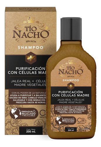 Shampoo Tio Nacho Purificación Con Células Madre 200ml