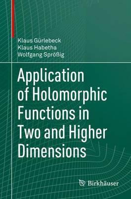 Libro Application Of Holomorphic Functions In Two And Hig...