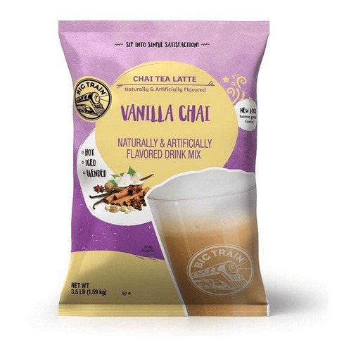 Big Train Vainilla Chai Latte Bolsa 1.5 G -base Para Frappe-