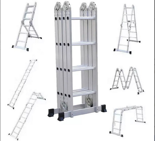 Escalera En Aluminio De 16 Pasos Multiproposito 
