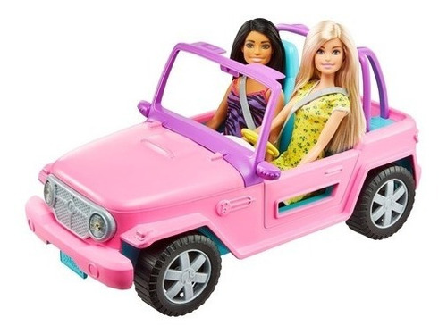 Jeep Auto De Playa Barbie Cjd12 Bestoys