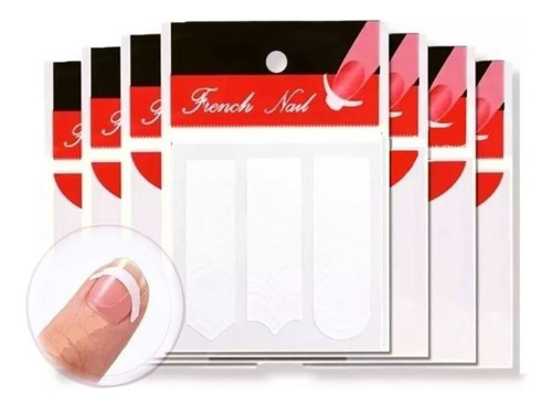 Stickers X6 Para Uñas Guias Para Francesitas Deco Nail Art