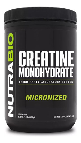 Creatina Monohidratada 500gr 100sv -nutrabio !!!