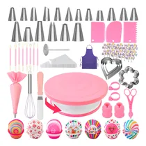 Comprar 286 Artículos Kit Decoración Pasteles Base Giratoria 360°