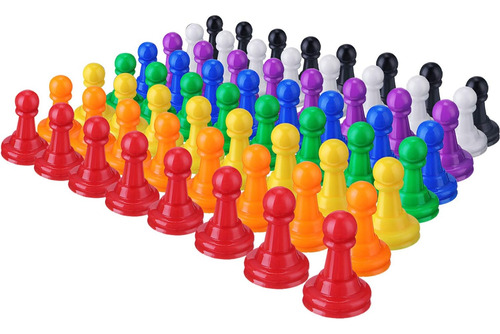 64 Pcs Juegos De Mesa Piezas Piezas De Ajedrez De Plástico M
