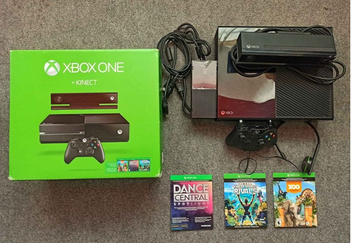 Microsoft Xbox One 500gb Standard Color  Negro + Kinect