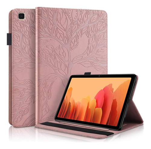 Funda Samsung Galaxy Tab A7 2020 + Tarjetero Rose Gold