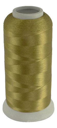 Linha Bordar 100% Poliéster 120g Cone 4000 Cor Amarelo Musgo