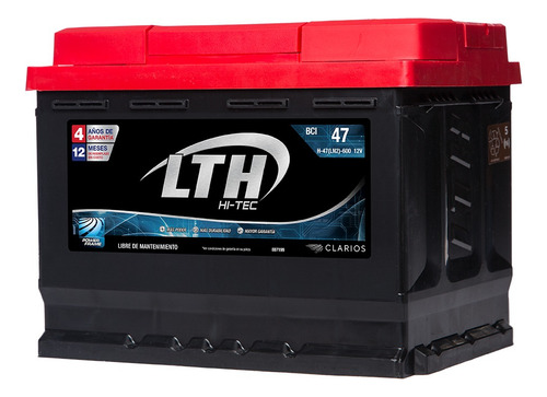 Batería Lth Fiat Uno Like 2017-2017 - H-47-600