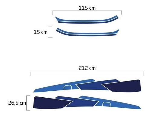 Imagem 5 de 5 de Kit Faixa Mercedes Mb 1113 1114 Adesivo Lateral Decorativo