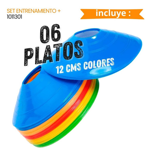 Imagen 4 de 10 de Set Escalera Entrenamiento + 6 Conos + 6 Platos Futbol Crazy
