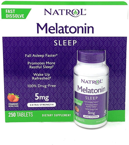 Duerme Mejor Mas Tiempo Melatonina 5mg 250tabletas (8meses)