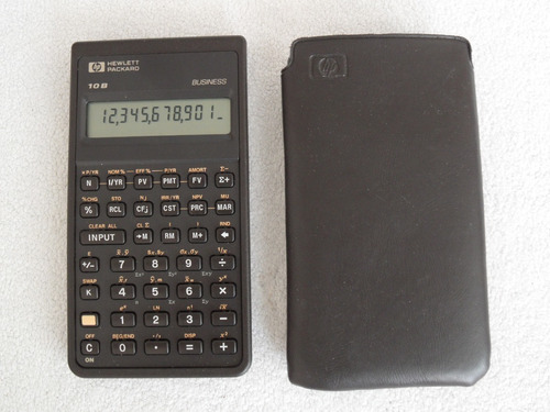 Calculadora Hp 10b Negocios Con Funda Vintage