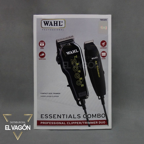 Wahl Essentials Combo Taper 2000 + Recortadora Ac Trimmer (Usado)