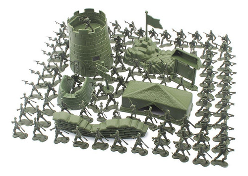 Set De Minijuguetes Soldier Playset Para Niños, Accesorios P