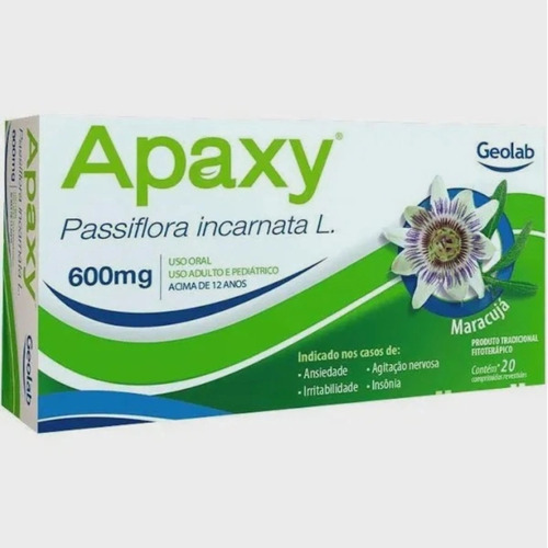 Apaxy 600 Mg - Ansiedade Agitação Irritabilidade Insônia