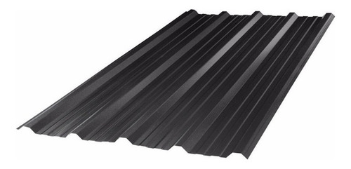 Chapa Color Negra Cincalum Trapezoidal C25 3.5 Mt Niza Steel