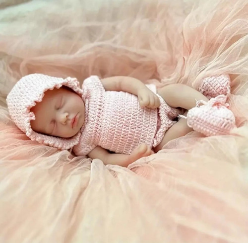 Bebe Reborn Original Silicona Sólida Blandita Girl 31 Cm