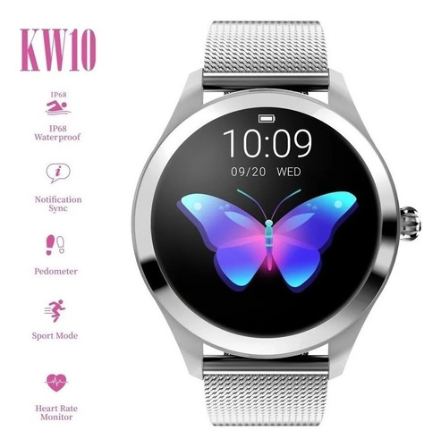 Reloj Inteligente Kingwear Kw10 Sportwatch Mujeres Ip68