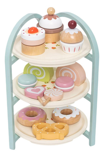Soporte De Madera Para Pastel De Postre, Juego De