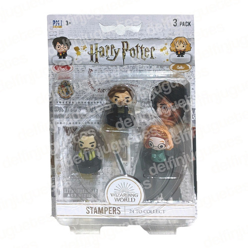 Harry Potter Muñecos Figuras Stampers Pack X 3 Sellos