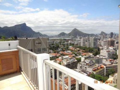 Cobertura À Venda, 3 Quartos, 1 Suíte, 3 Vagas, Leblon - Rio De Janeiro/rj - 19307