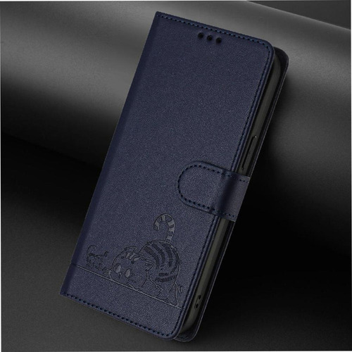 Funda For Motorola Edge 50 Fusion Cat Rfid Cartera Flip