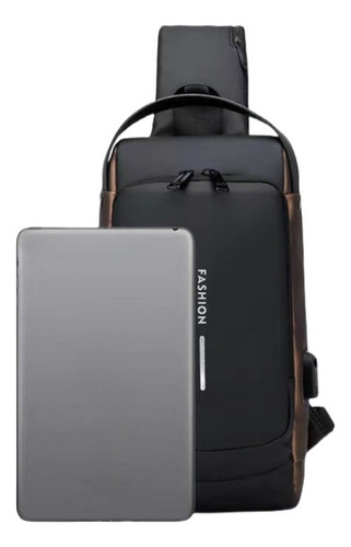 Bolso De Hombro Multifunción Antirrobo Usb Para Hombre