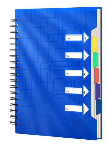 Cagie Cuaderno En Espiral De 5 X 7 Pulgadas, Cuaderno De 5 M