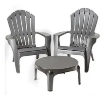 Comprar Envio 2 Sillones Sofas Reforzados Negros + 1 Mesa Ratona Neg
