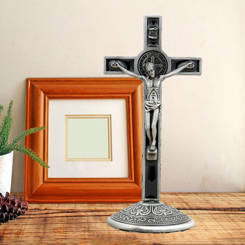 Crucifijo Estatuilla Cruz Altar Jesús Estatua Estilo B