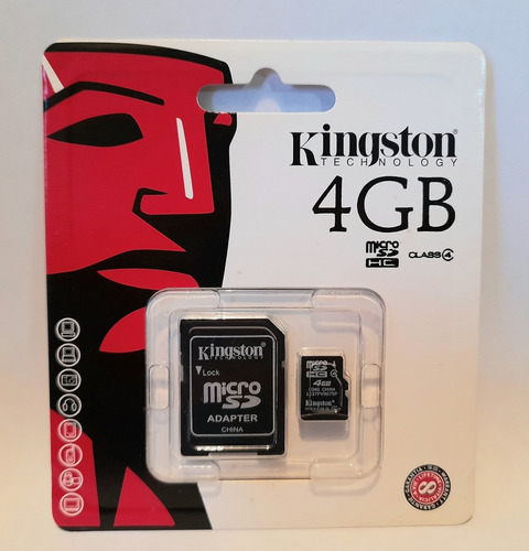 Memoria Micro Sd 4gb Con Adaptador Kingston