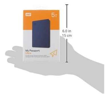 Wd 5tb My Passport Ultra, Azul, Disco Duro Externo Portát...