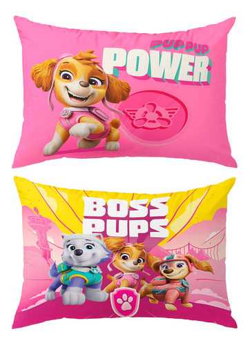 Almohada 70x50 Cm Paw Patrol Boss - Providencia Color Rosa chicle