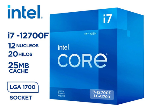 Cpu I7 12700f Ram 16gb 1tb M.2. Video 6gb Rtx