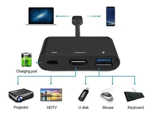 Imagen 5 de 10 de Adaptador Usb C Hub Dex Mode Mac Macbook Air Pro Hdmi 4k