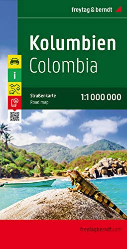 Book : Colombia Road Map - 1: 1,000,000 (english, Spanish,.