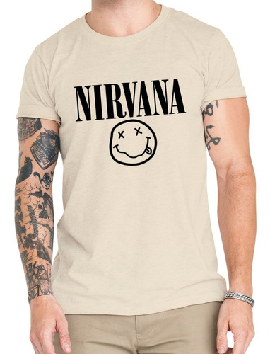 Polera Nirvana Música Grunge Algodón Orgánico Premium Mus5