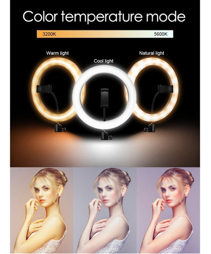 Aro Luz Led 12 Pulgadas Rgb 20 Colores Foto Selfie Tiktok