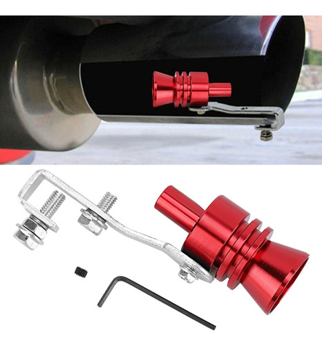 Simulador De Tubo De Escape Con Silbato Turbo Rojo Whistler