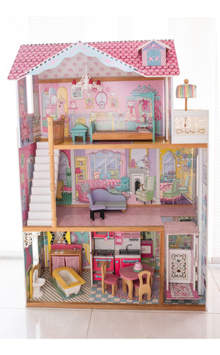 Casa De Muñecas Kidkraft Anabelle Color Rosa