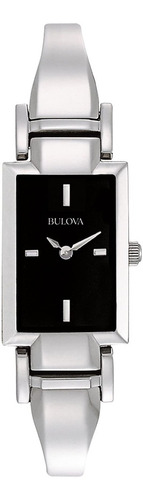 Reloj Bulova Mujer Clasico 96l138 Color de la malla Plateado Color del bisel Plateado Color del fondo Negro