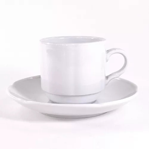 Panorama Hogar - Juego de tazas con plato, 12 piezas. Cód: 73662 Precio:  S/32.55 Contenido: hasta 90 ml por taza.