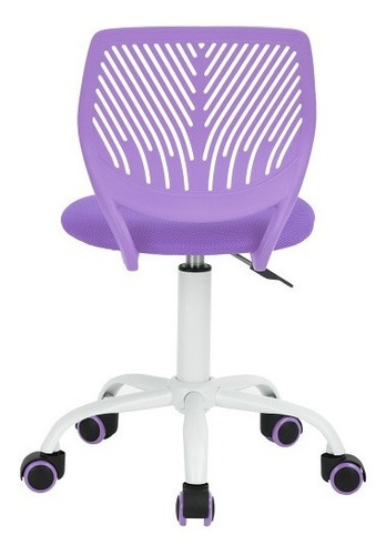 Silla De Oficina Altura Ajustable Carnation Púrpura Moderna