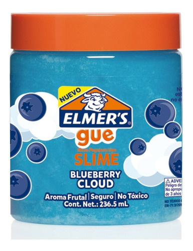 Elmers Gue Masa Pegajosa Tipo Slime Color Blueberry Cloud
