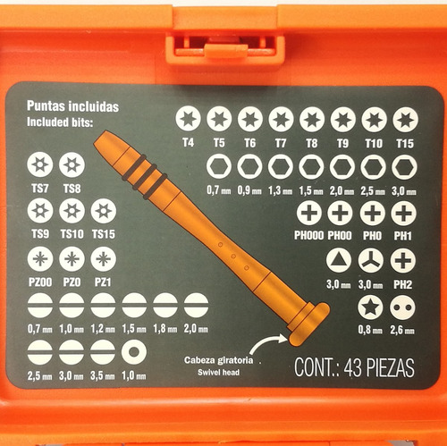 Kit De Desarmadores De 43 Piezas Celulares Laptos Etc Zzzz